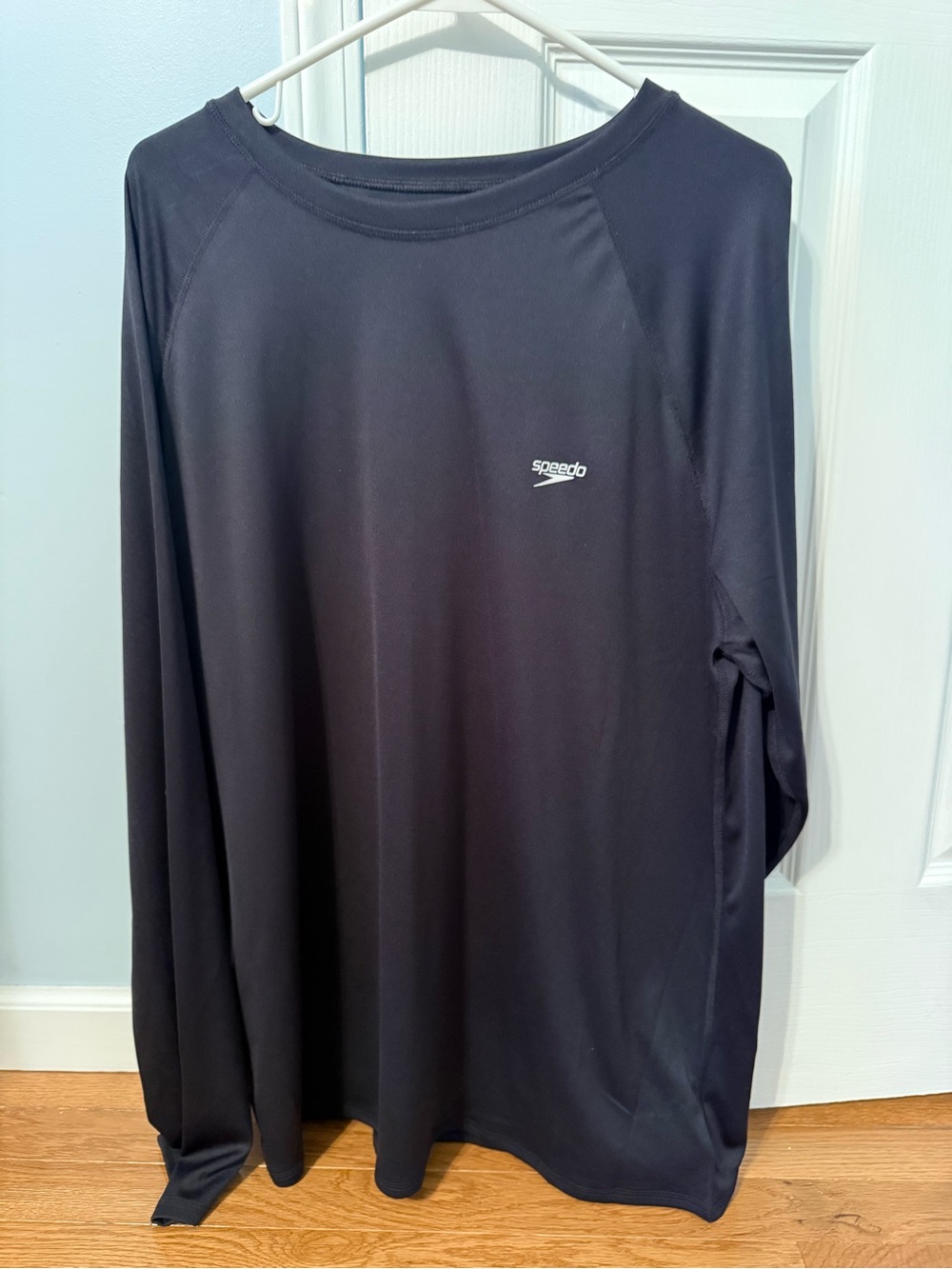 Speedo Men's Long Sleeve Swim Tee - Black
